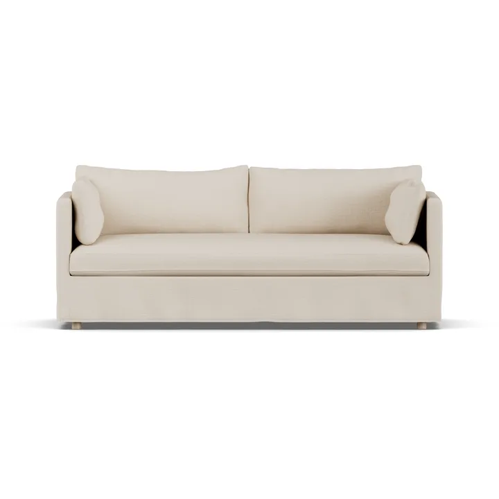 Canapé Linnevik - Same Beige 6670-chêne blanchi à l’huile, 3 places, avec jupe - 1898