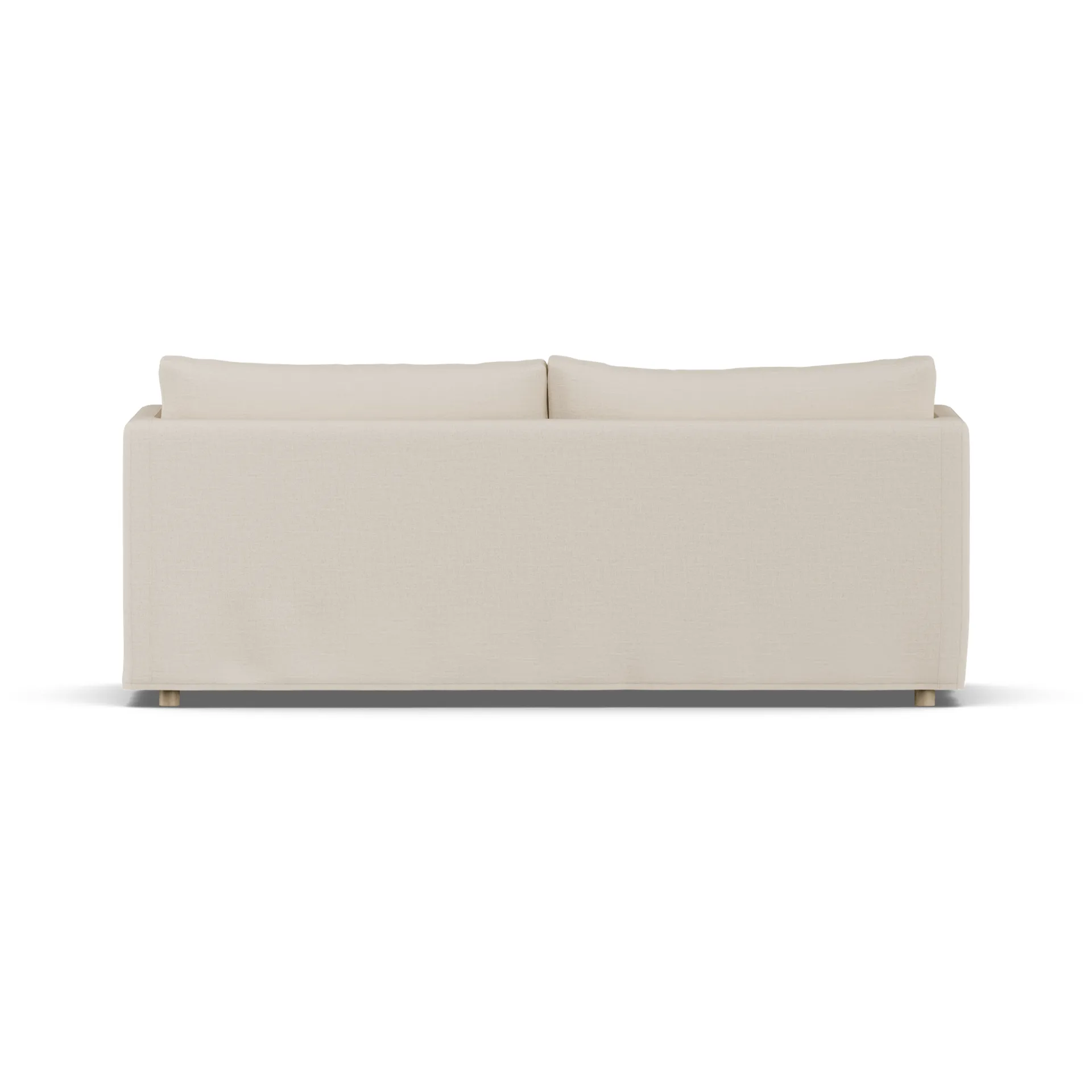 Canapé Linnevik, Same Beige 6670-chêne blanchi à l’huile, 3 places, avec jupe 1898