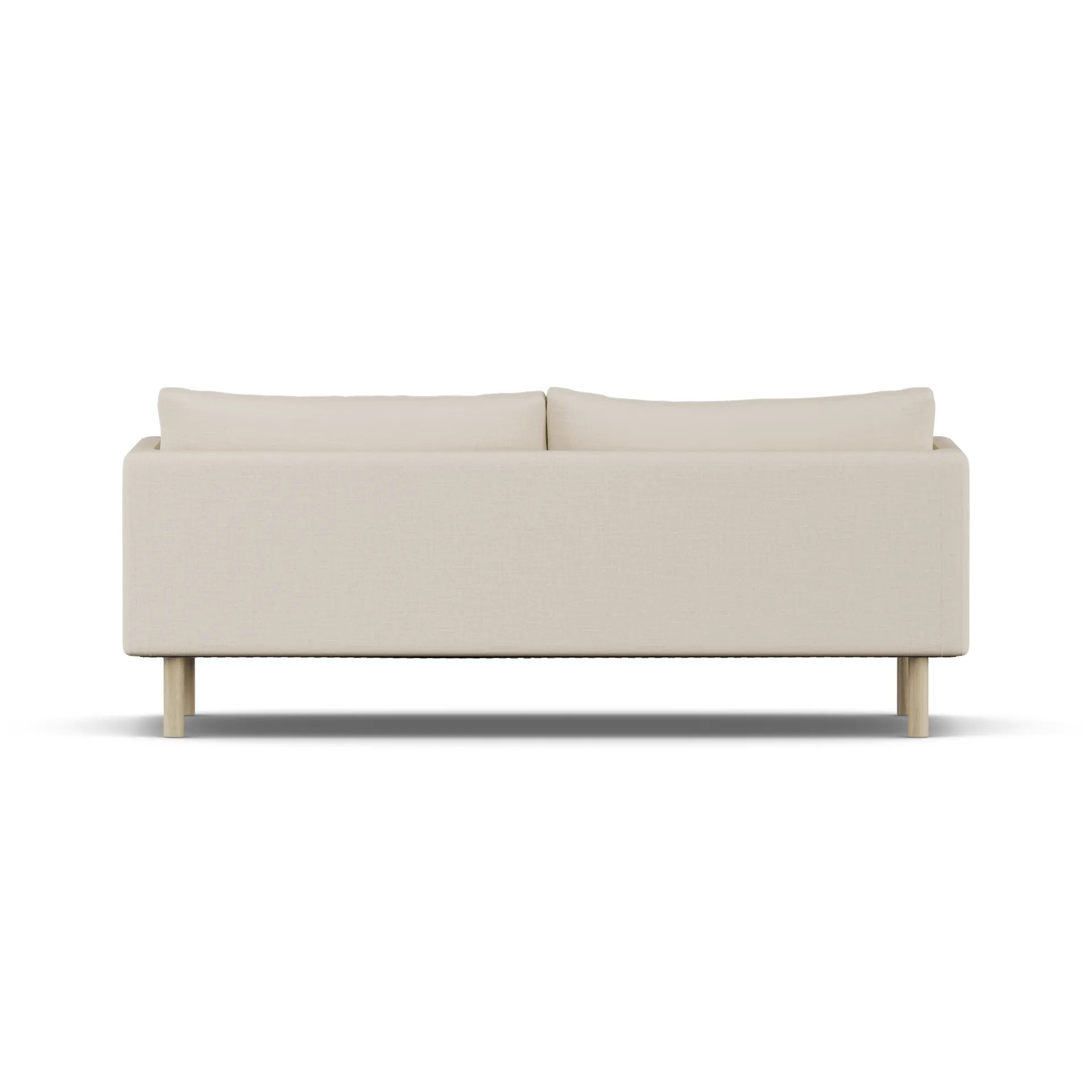 Canapé Linnevik, Same Beige 6670-chêne blanchi à l’huile, 3 places, sans jupe 1898