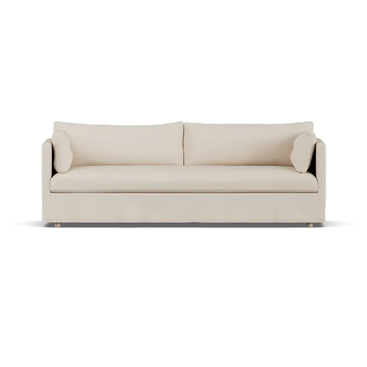 Canapé Linnevik - Same Beige 6670-chêne blanchi à l’huile, 4 places, avec jupe - 1898