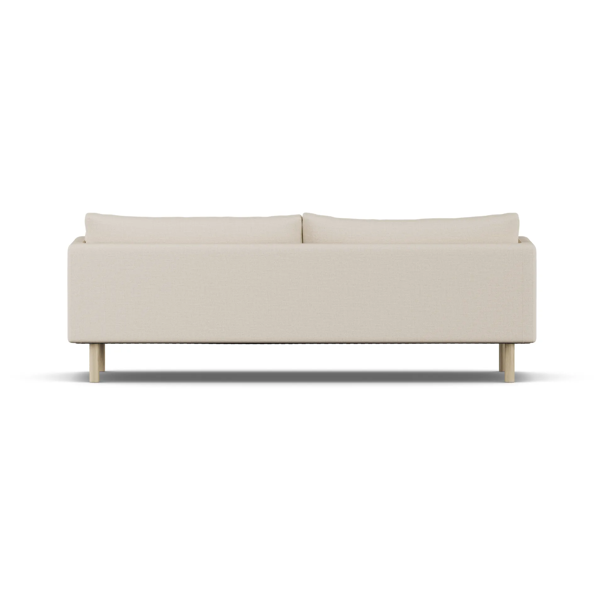Canapé Linnevik, Same Beige 6670-chêne blanchi à l’huile, 4 places, sans jupe 1898