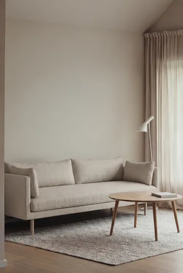 Canapé Linnevik - Same Beige 6670-chêne blanchi à l’huile, 4 places, sans jupe - 1898