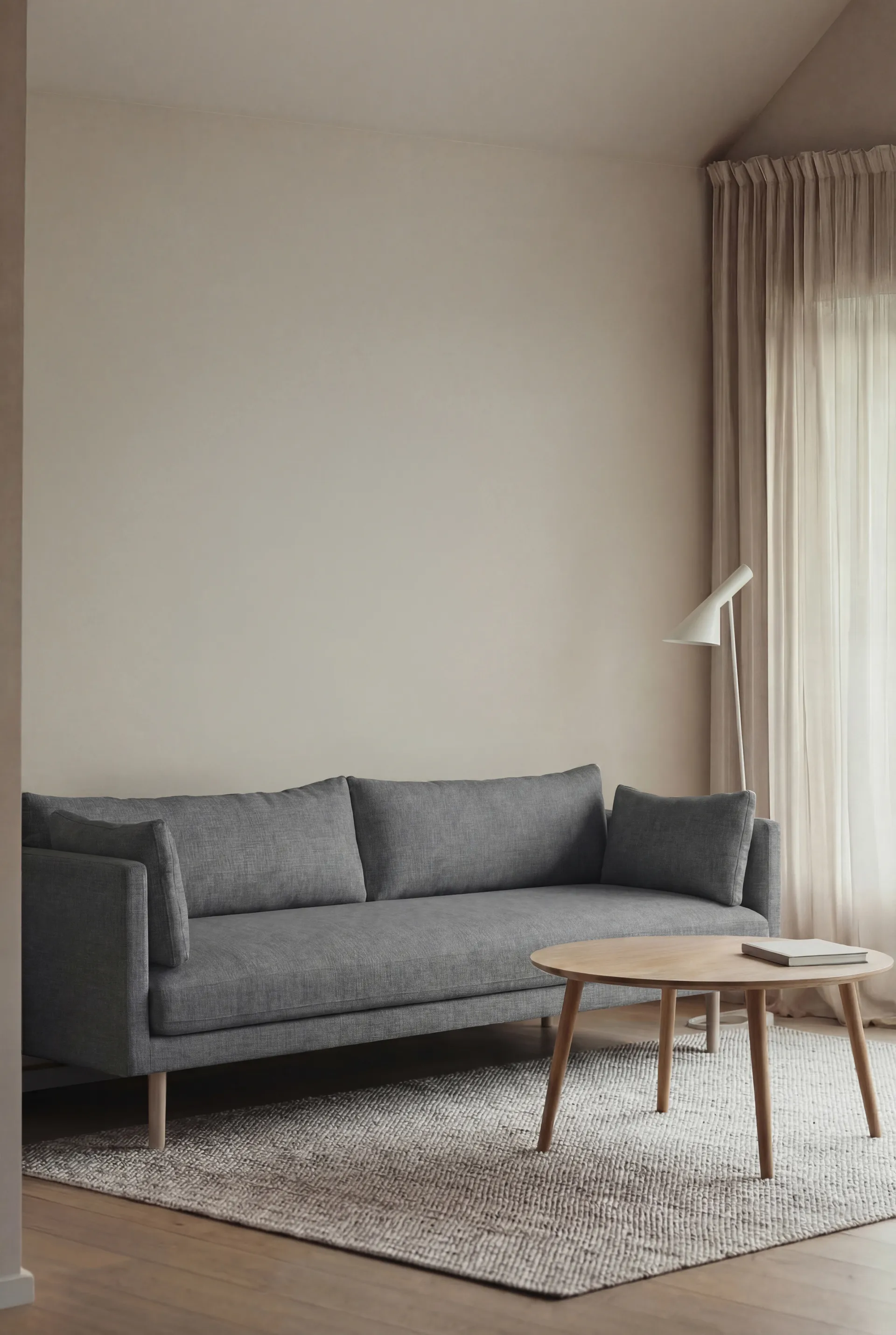 Canapé Linnevik, Same Blue 6678-chêne blanchi à l’huile, 4 places 1898