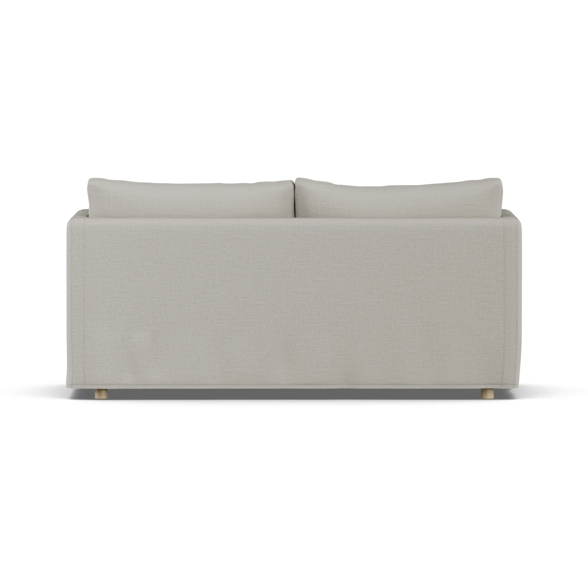 Canapé Linnevik, Same Grey 6673-chêne blanchi à l’huile, 2 places, avec jupe 1898