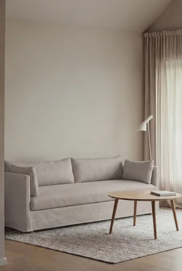 Canapé Linnevik - Same Grey 6673-chêne blanchi à l’huile, 4 places, avec jupe - 1898