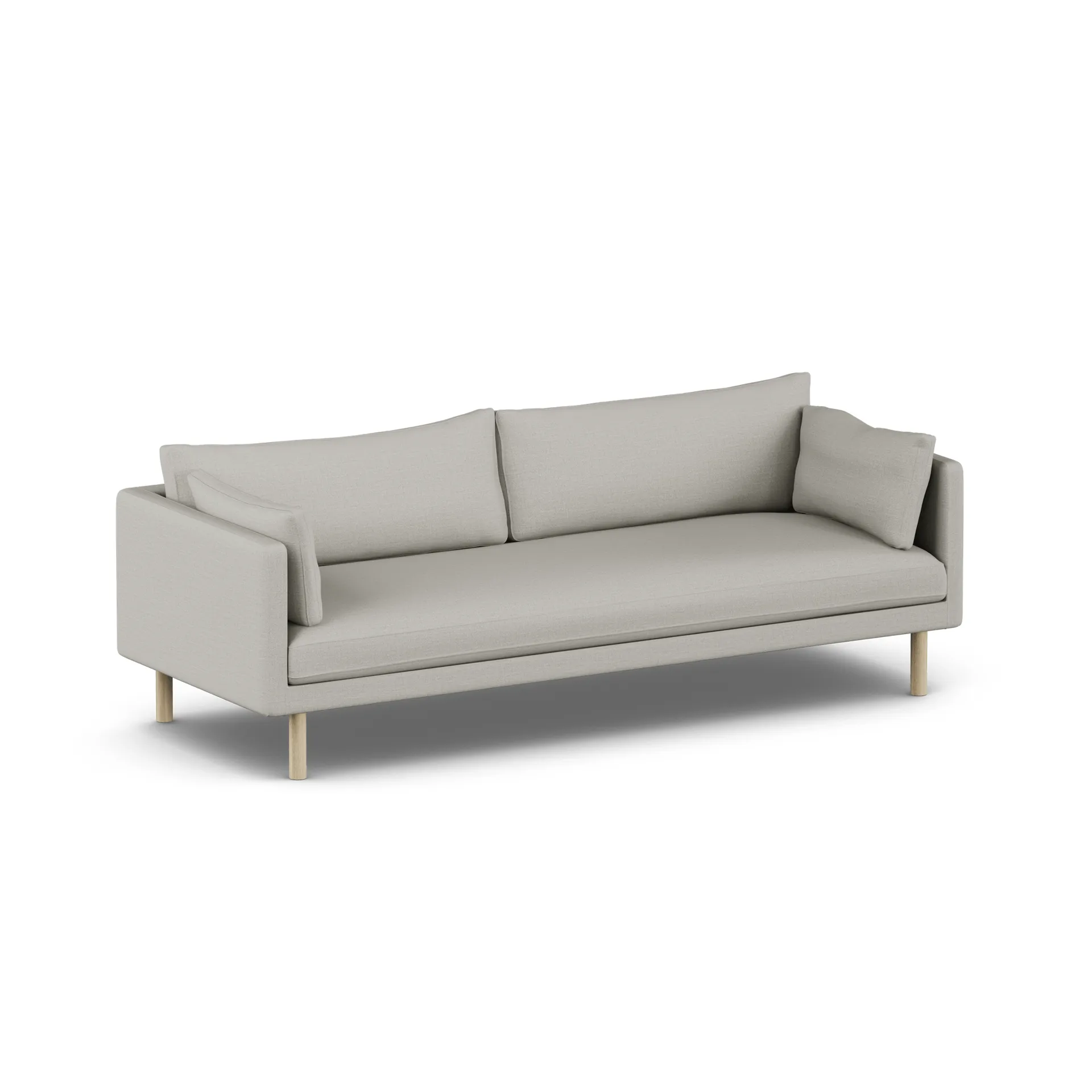Canapé Linnevik, Same Grey 6673-chêne blanchi à l’huile, 4 places, sans jupe 1898