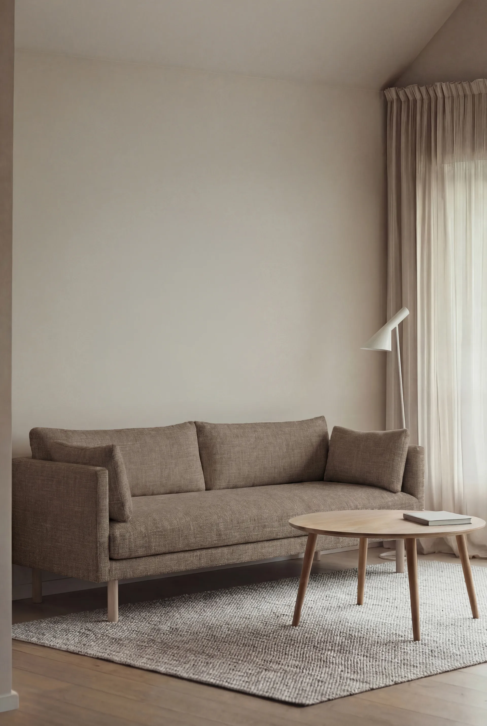 Canapé Linnevik, Same Mole 6674-chêne blanchi à l’huile, 3 places 1898