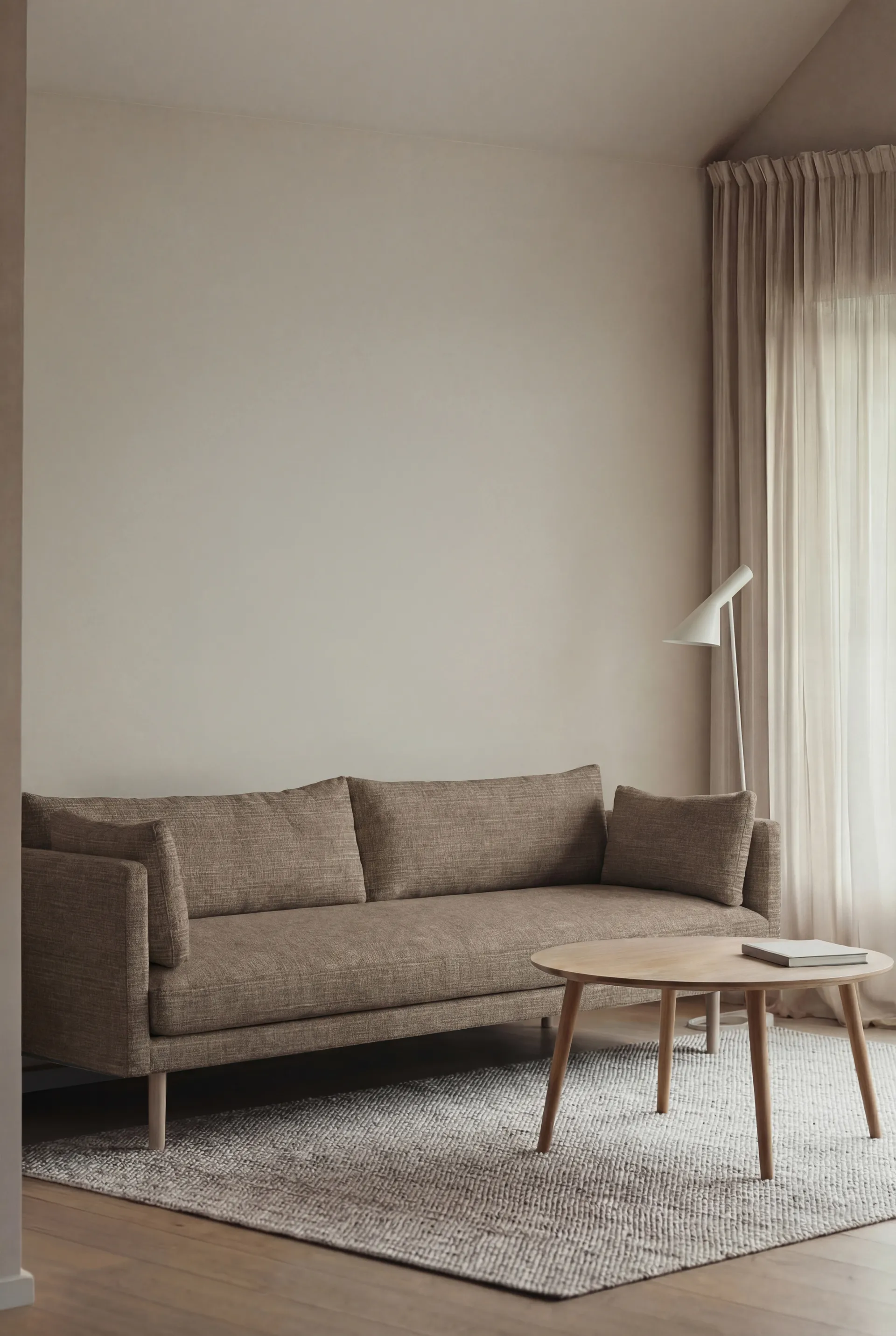 Canapé Linnevik, Same Mole 6674-chêne blanchi à l’huile, 4 places 1898