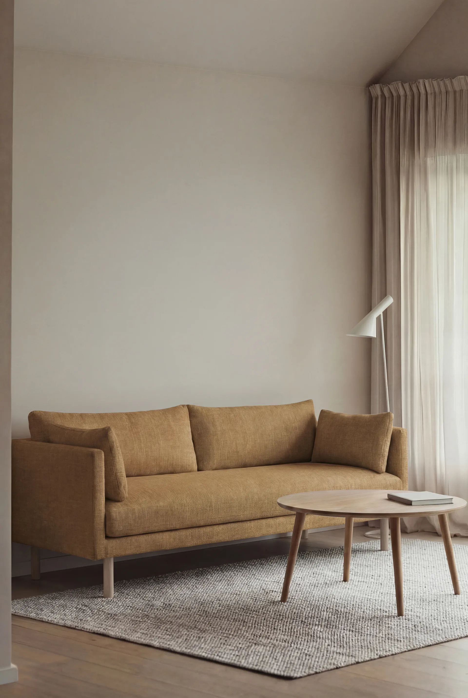 Canapé Linnevik, Same Ochre 6676-chêne blanchi à l’huile, 3 places 1898