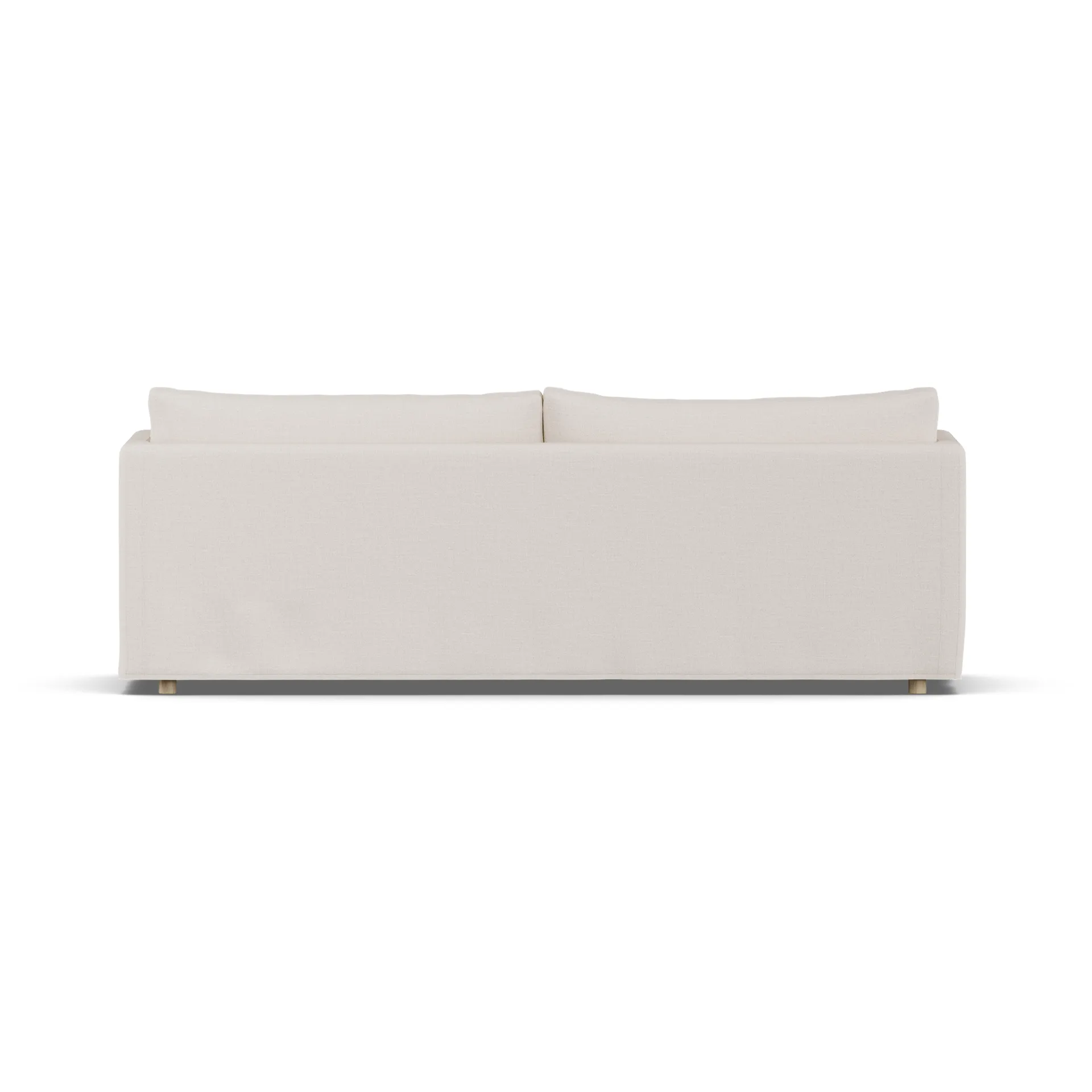 Canapé Linnevik, Same Off White 6671-chêne blanchi à l’huile, 4 places, avec jupe 1898