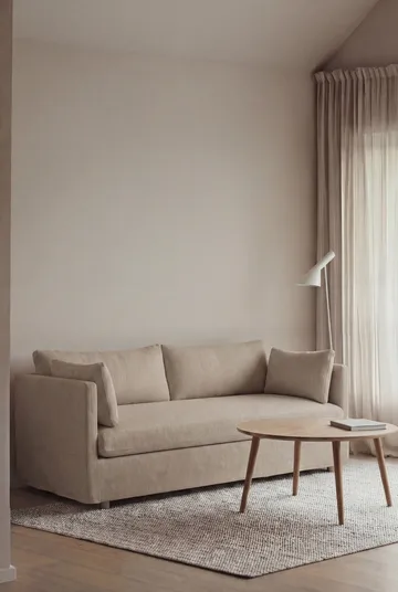 Canapé Linnevik - Same Sand 6672-chêne blanchi à l’huile, 2 places, avec jupe - 1898