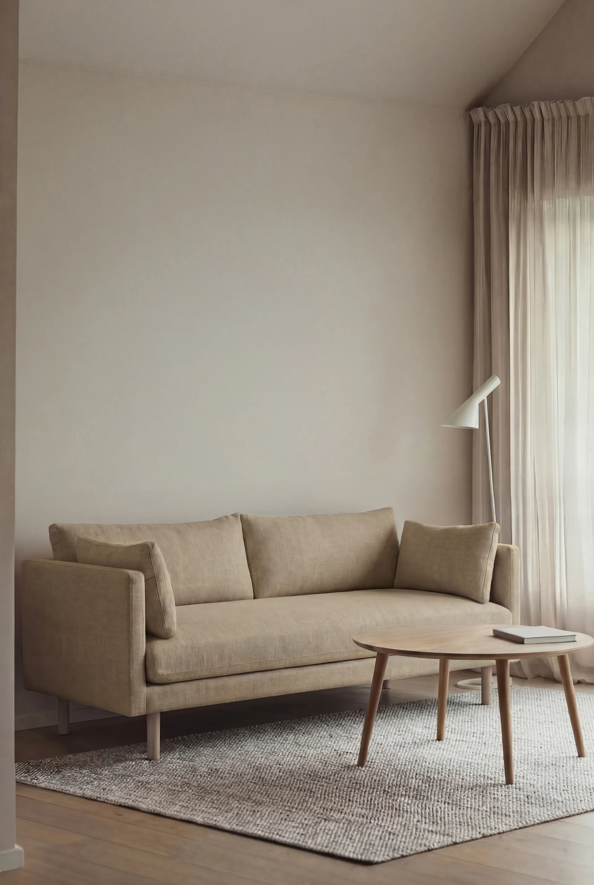 Canapé Linnevik, Same Sand 6672-chêne blanchi à l’huile, 2 places 1898