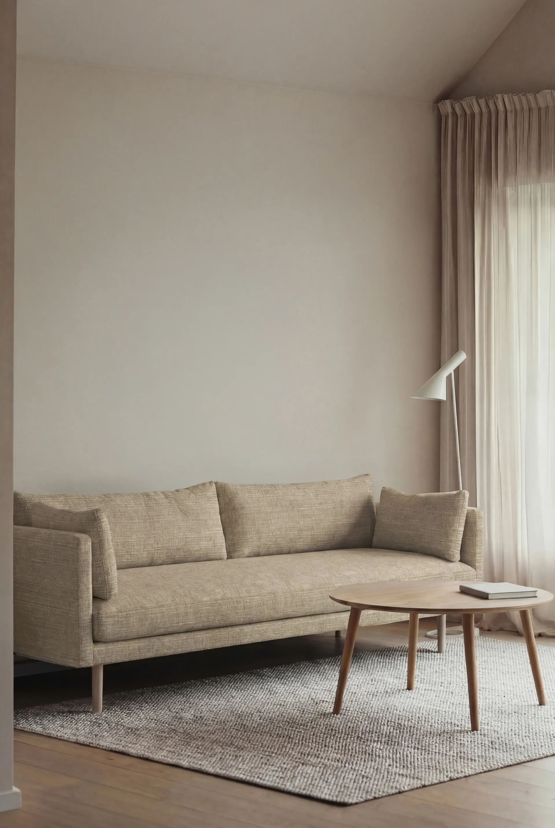 Canapé Linnevik, Same Sand 6672-chêne blanchi à l’huile, 4 places 1898