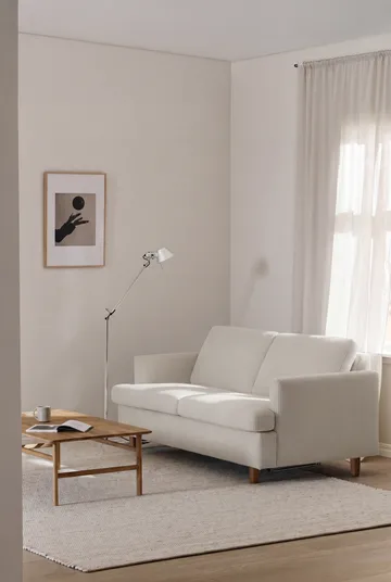 Canapé-lit Binga 2,5 places - Jump Off White 1954-frêne teinté foncé - 1898