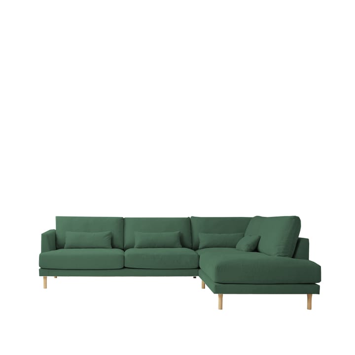 Canapé modulable Bredhult, A1 - tissu Alaska 0192 moss, pieds en chêne huilé blanc  - 1898