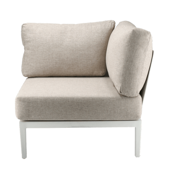 Canapé modulable Santander module d'angle  - Blanc-beige - 1898
