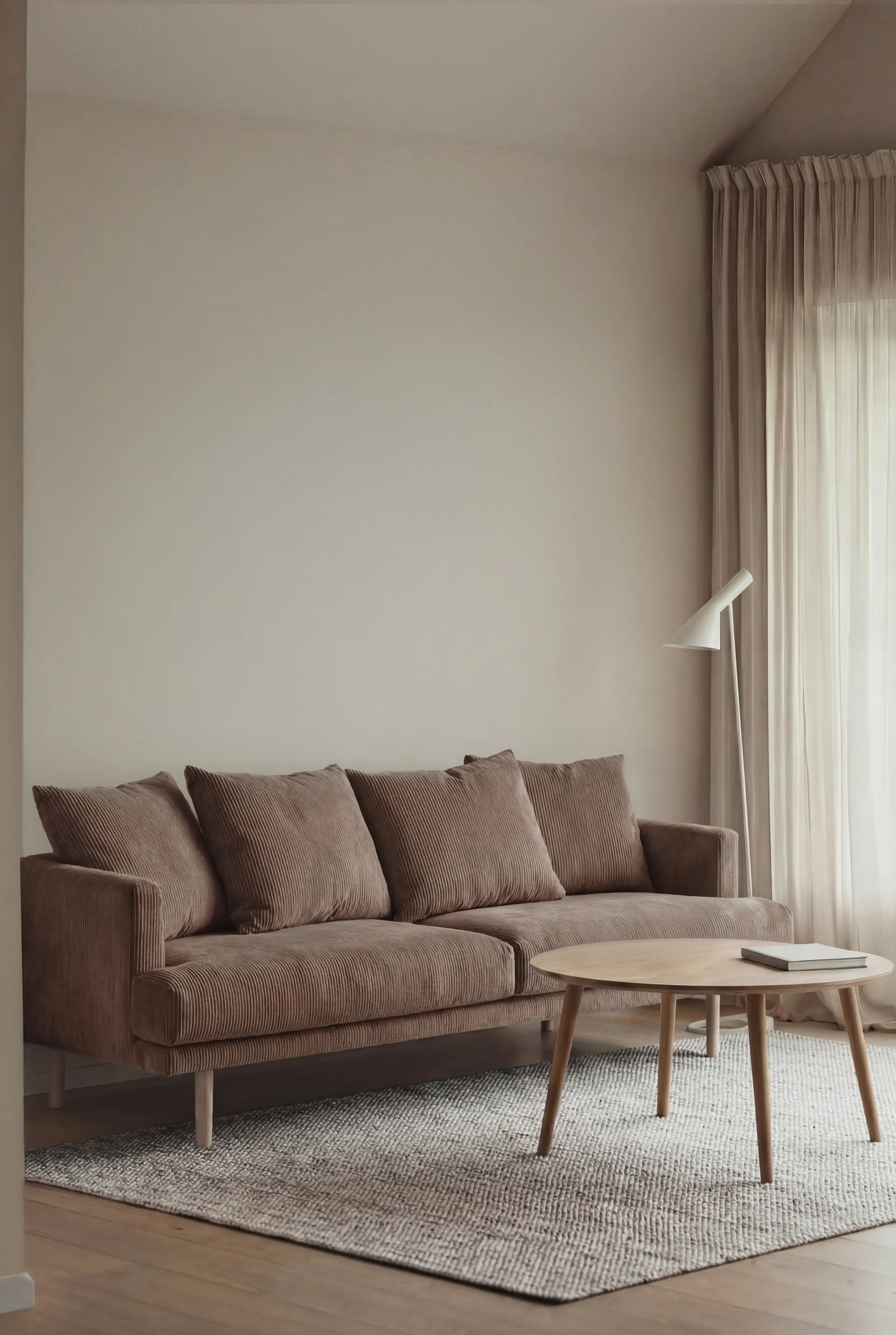 Canapé Sjövik, Jump Brown 1955-chêne blanchi à l’huile, 3 places 1898