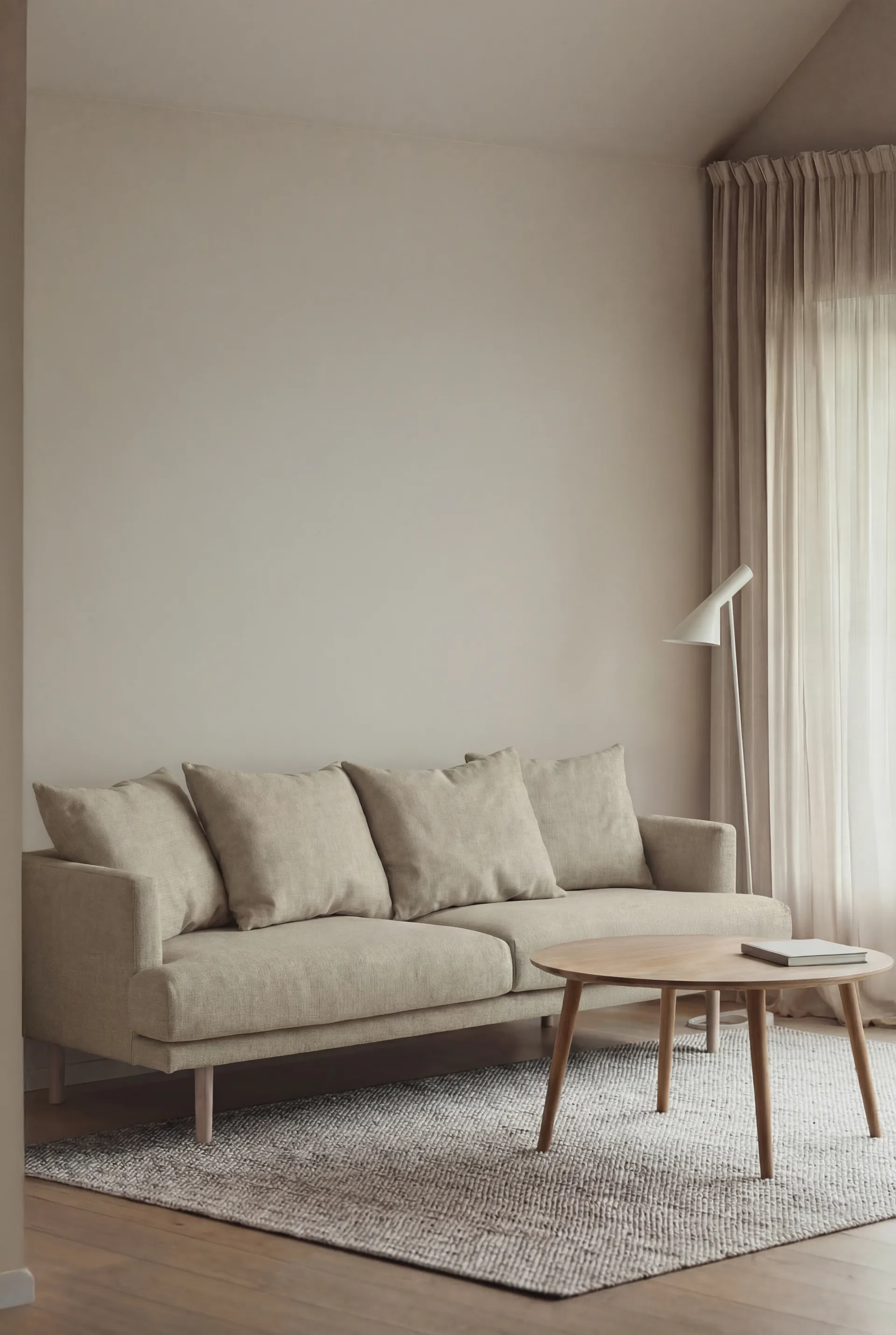 Canapé Sjövik, Luiza Beige 3981-chêne blanchi à l’huile, 3 places 1898