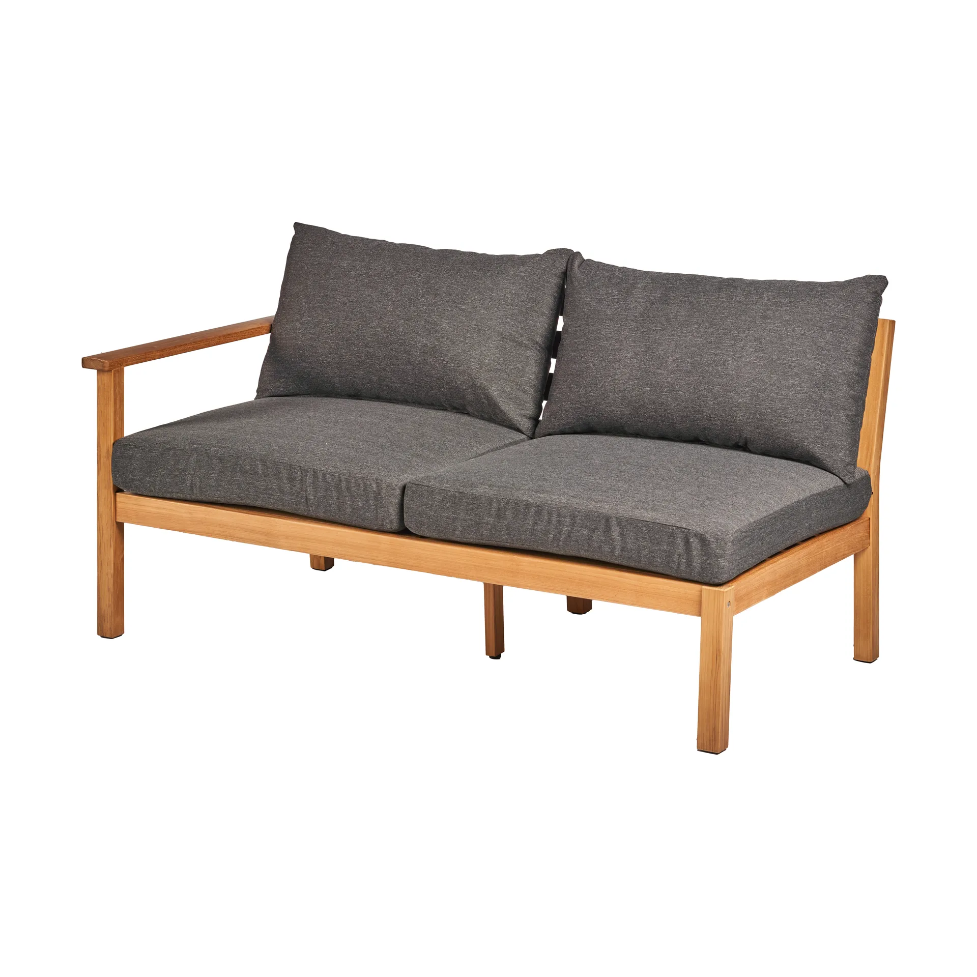 Canapé Stockaryd 2 places module droit teak/dark grey,  1898