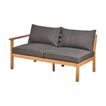 Canapé Stockaryd 2 places module droit teak/dark grey - 1898