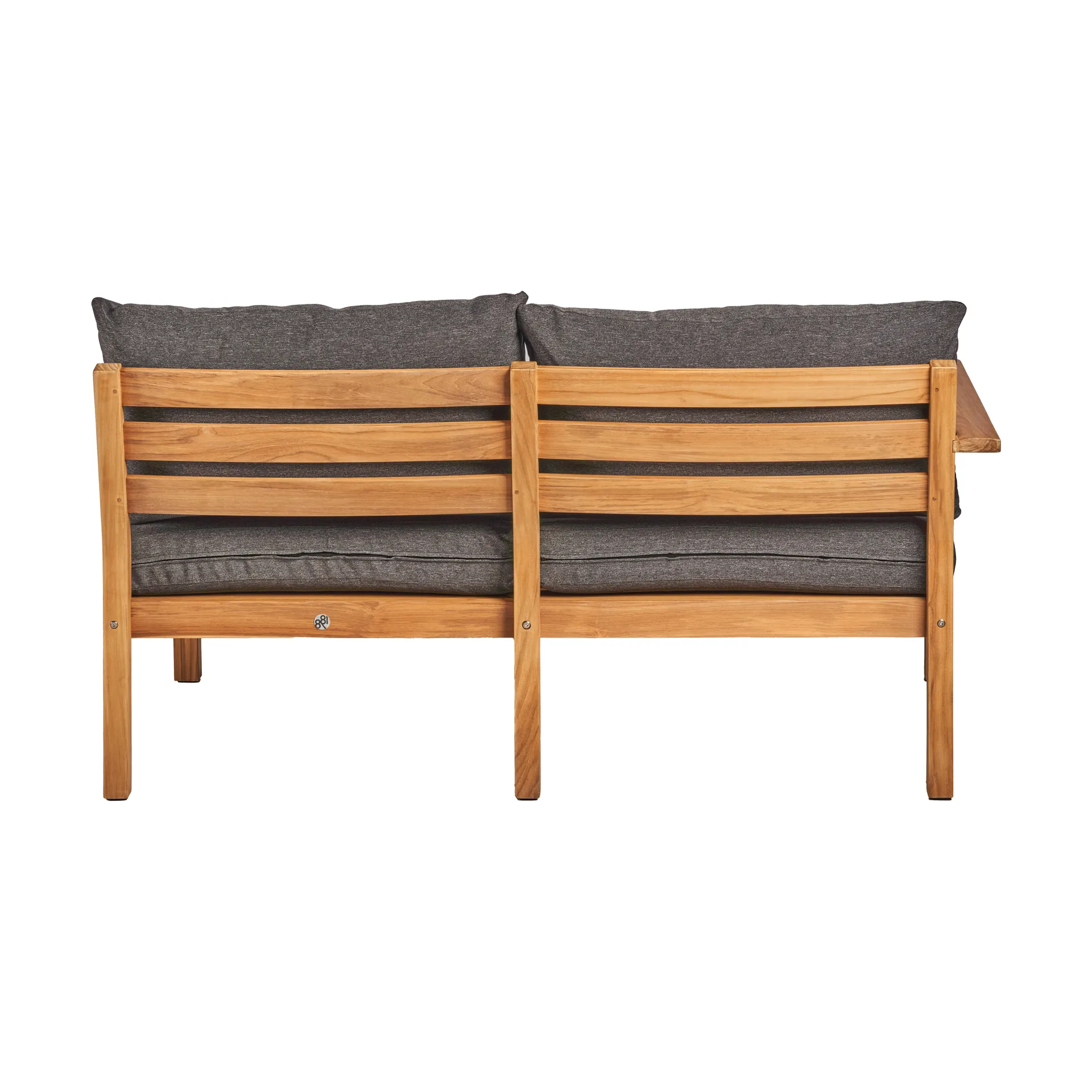 Canapé Stockaryd 2 places module droit teak/dark grey,  1898