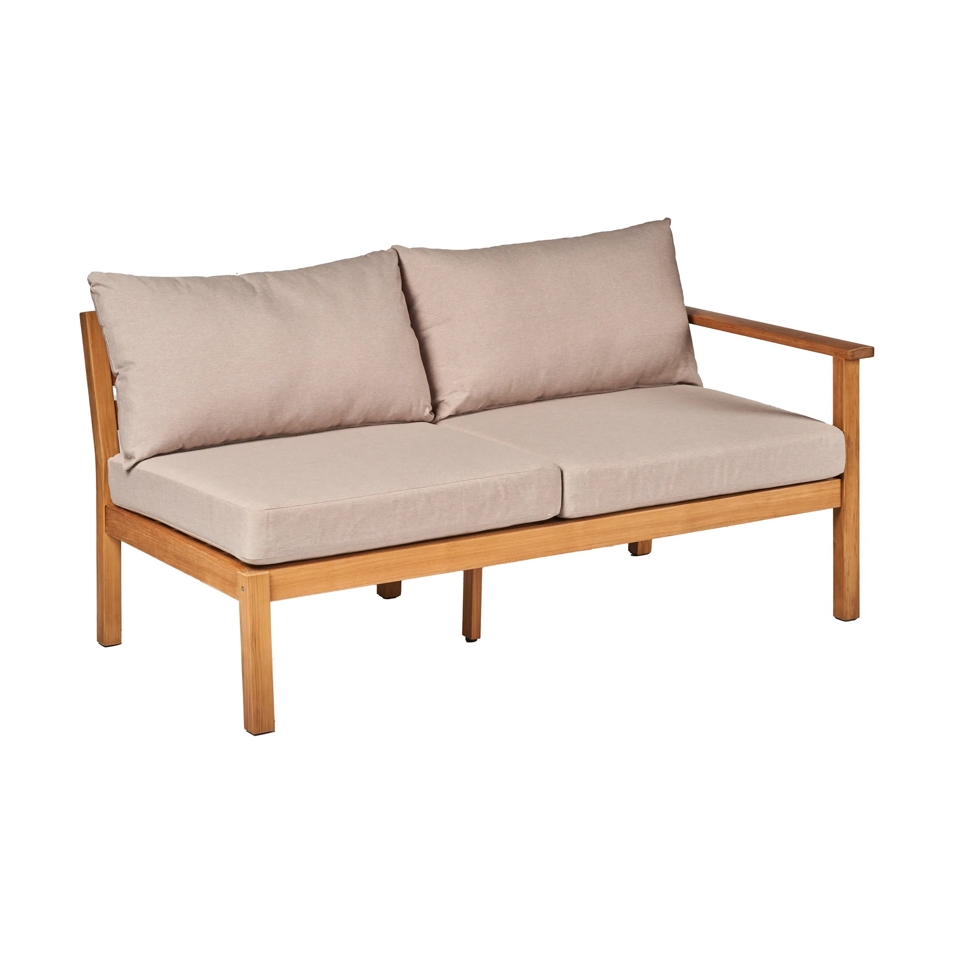 Canapé Stockaryd 2 places module gauche teak/beige,  1898