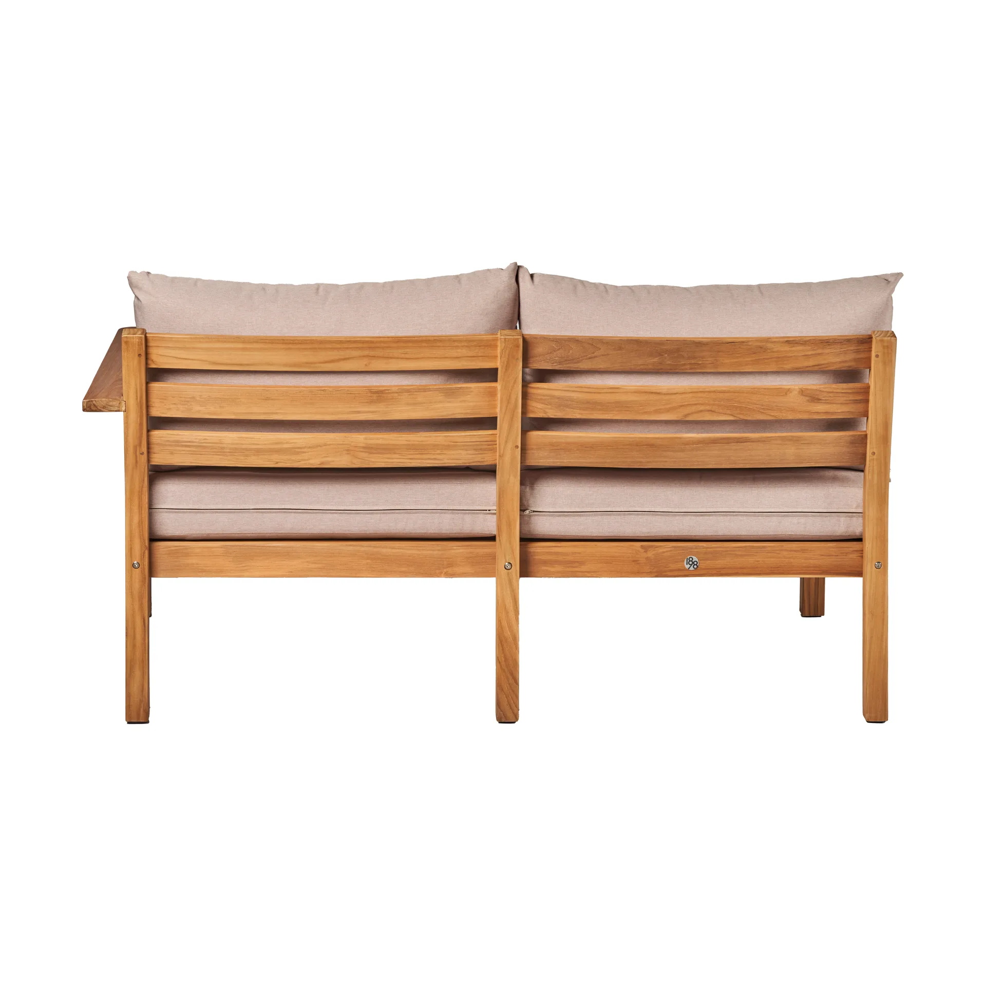 Canapé Stockaryd 2 places module gauche teak/beige,  1898