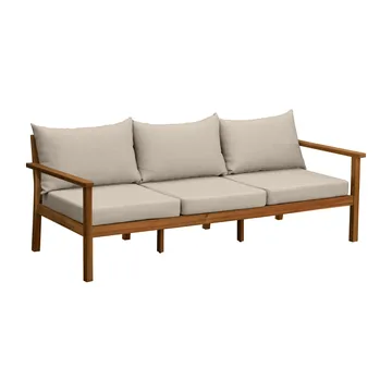 Canapé Stockaryd 3 places teak/beige - 1898
