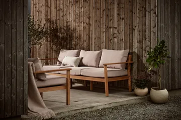 Canapé Stockaryd 3 places teak/beige - 1898