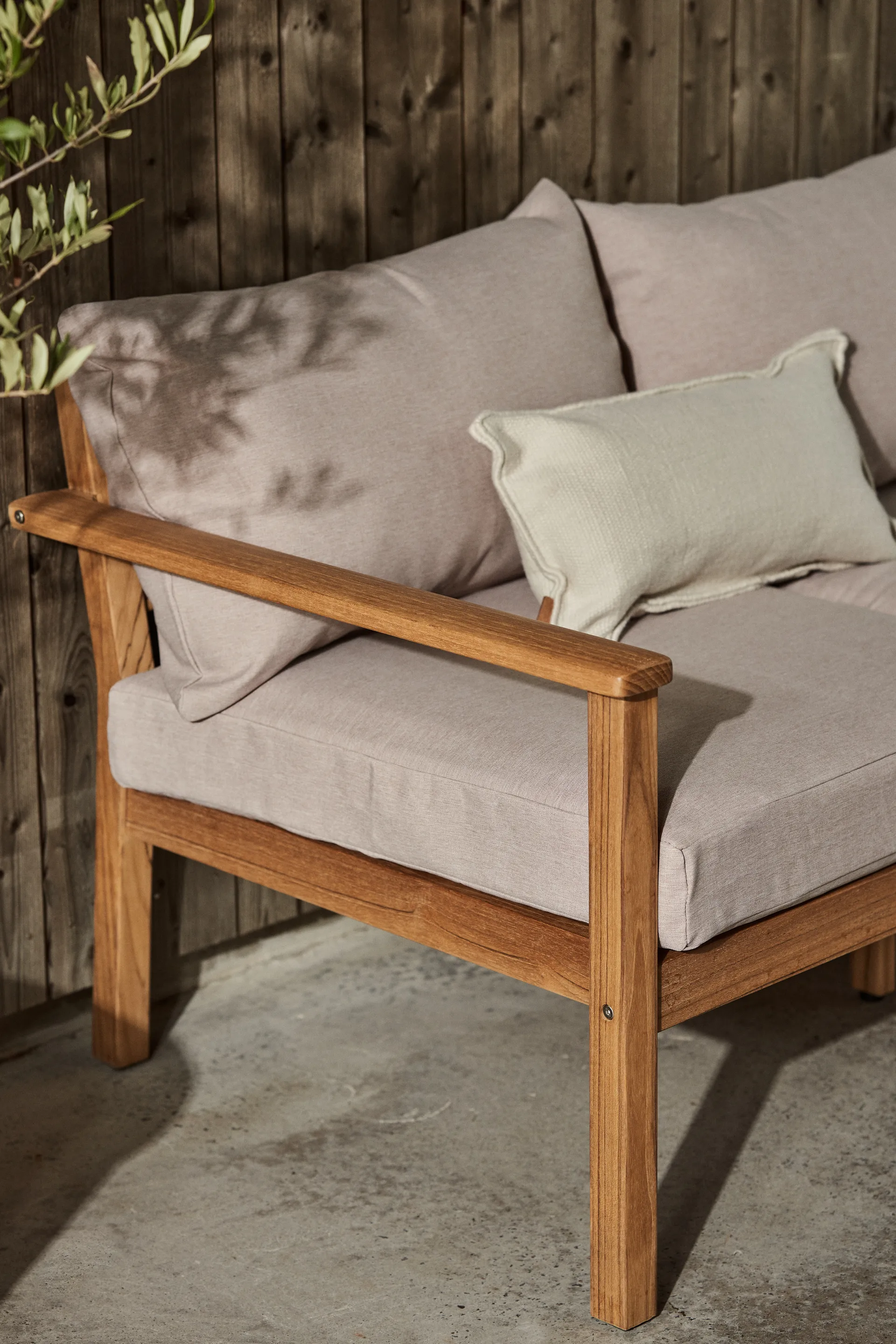 Canapé Stockaryd 3 places teak/beige,  1898
