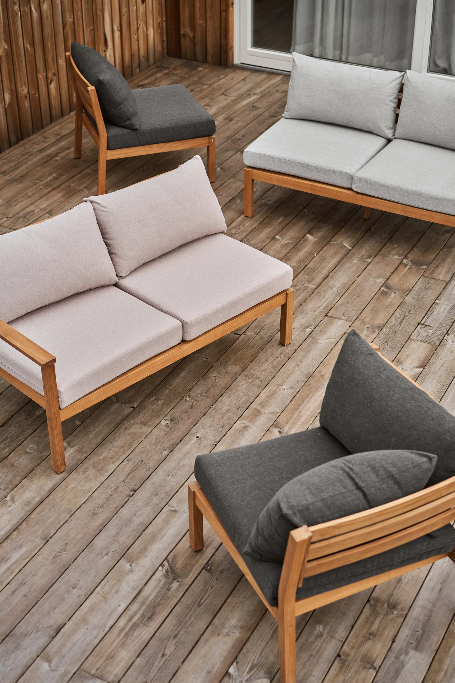 Canapé Stockaryd module d'angle teak/dark grey,  1898