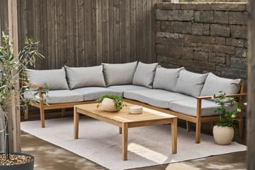 Canapé Stockaryd module d'angle teak/light grey - undefined - 1898