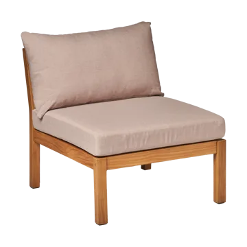 Canapé Stockaryd module section centrale teak/beige - 1898
