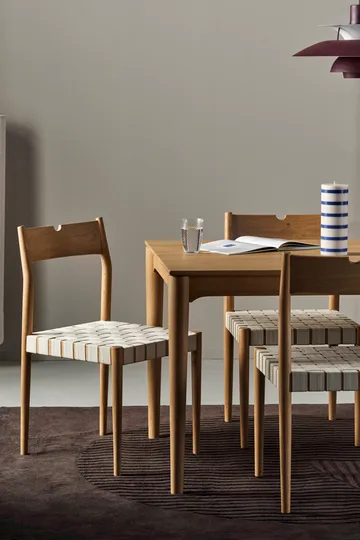 Chaise de salle à manger Ekeryd - Webbing-laquered oak - 1898