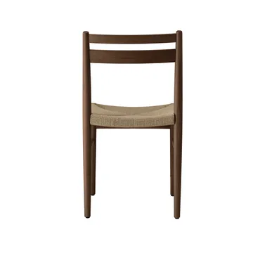 Chaise de salle à manger Fridhem - Chêne laqué fumé – tressé naturel - 1898
