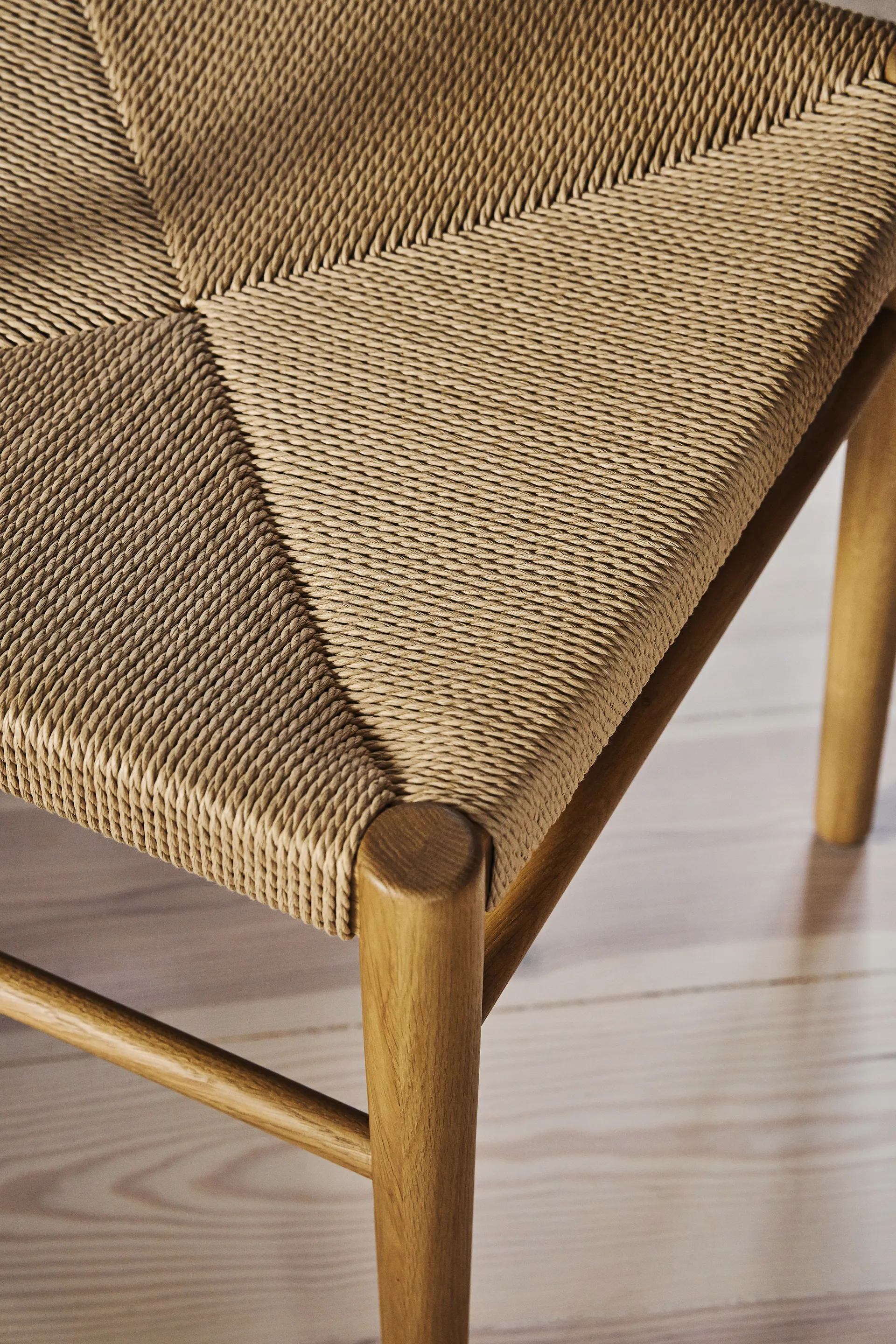 Chaise de salle à manger Fridhem, Chêne laqué-nature tressé, lot de 2,  1898