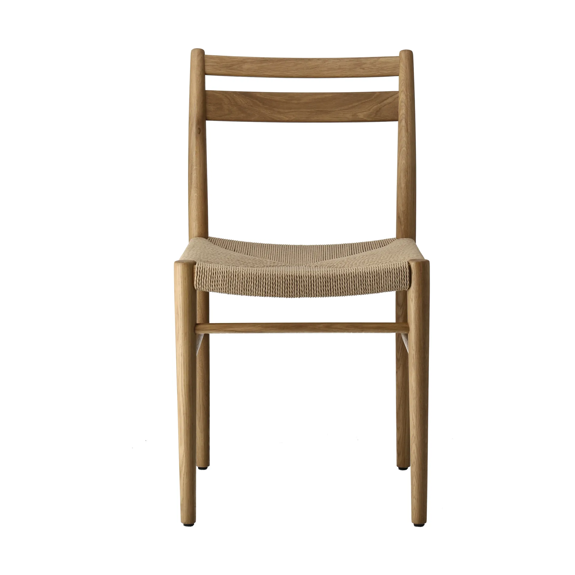 Chaise de salle à manger Fridhem, Papercord-laquered oak 1898