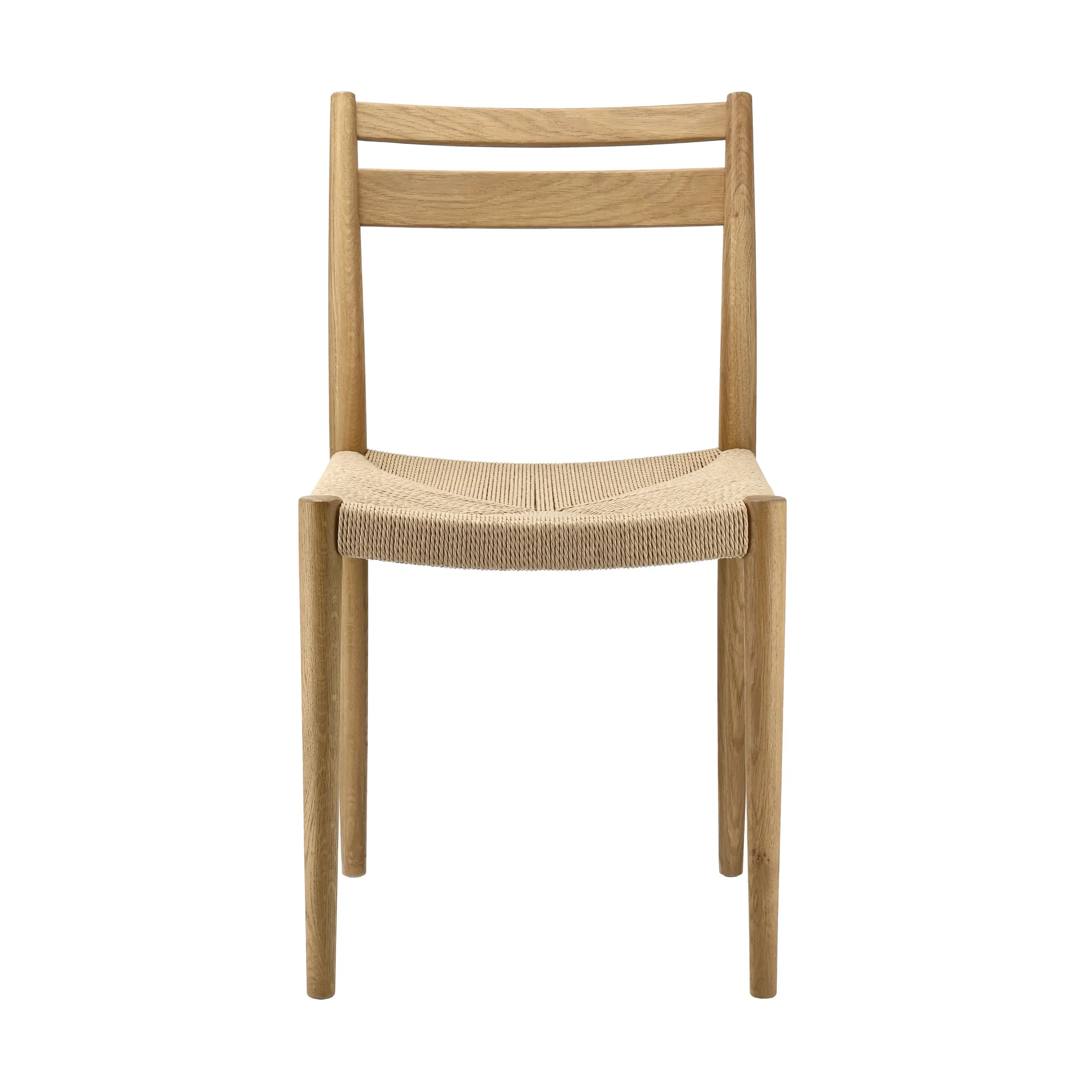 Chaise de salle à manger Fridhem, Papercord-laquered oak 1898