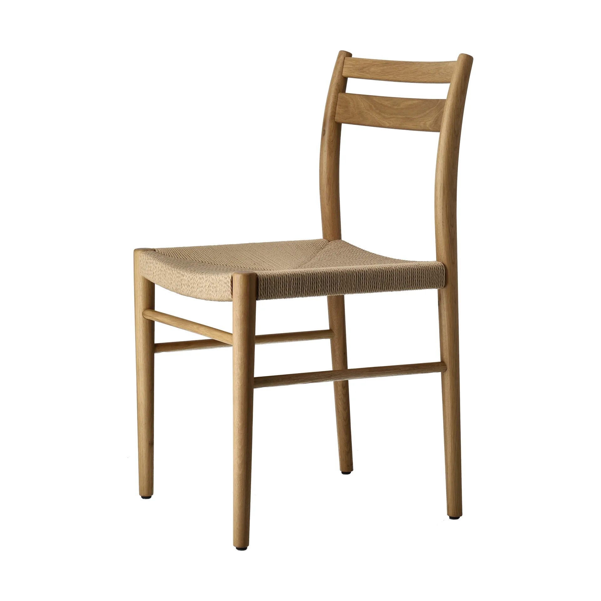 Chaise de salle à manger Fridhem, Papercord-laquered oak 1898