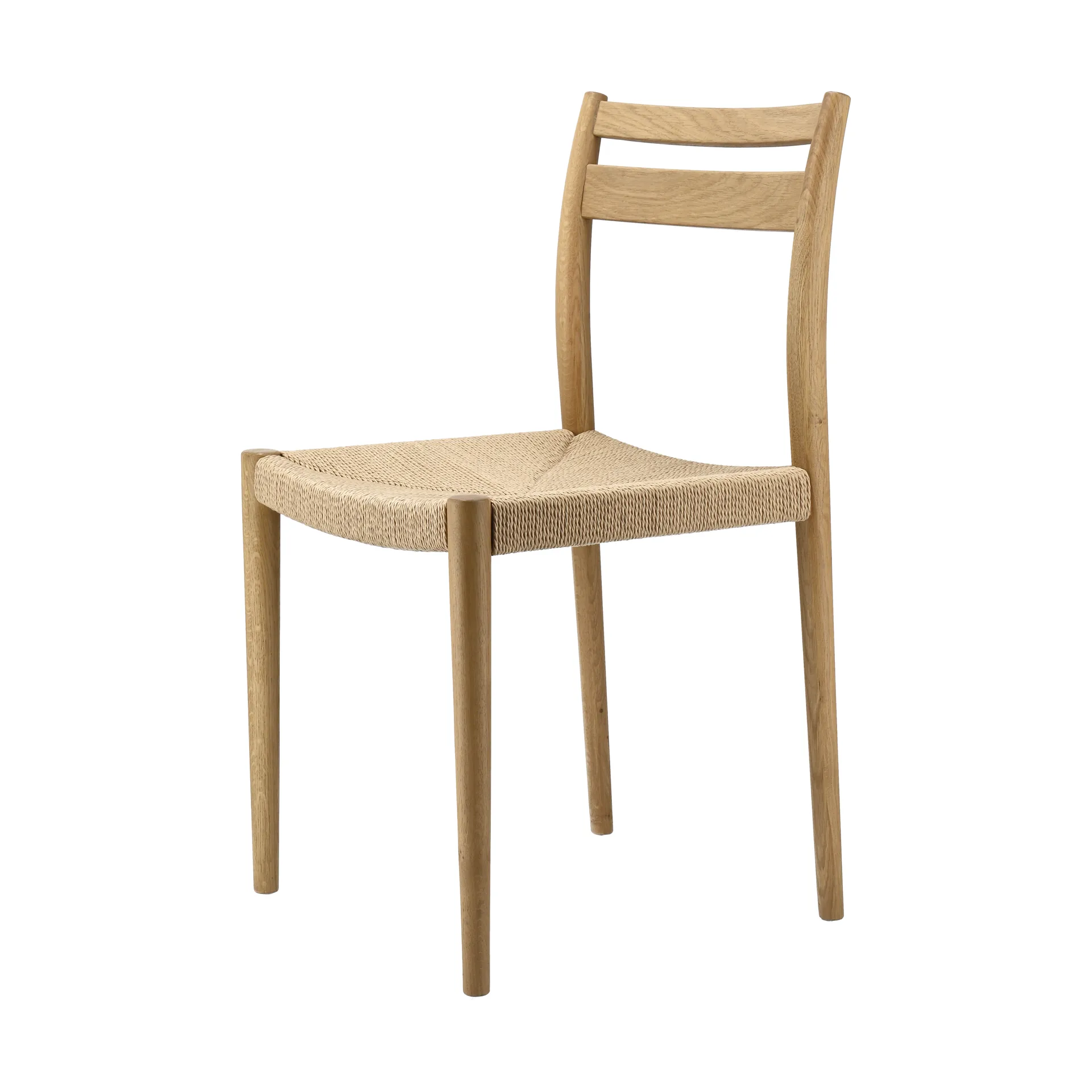 Chaise de salle à manger Fridhem, Papercord-laquered oak 1898