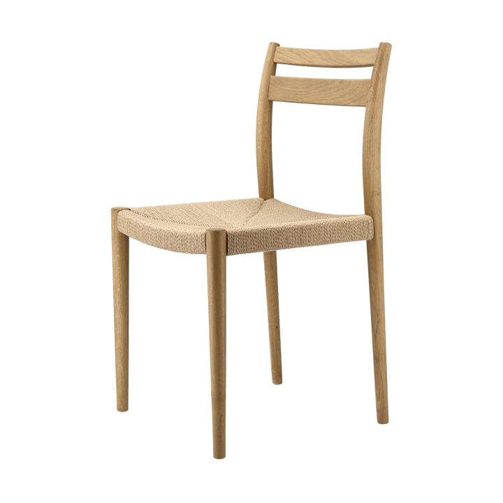 Chaise de salle à manger Fridhem, Papercord-laquered oak 1898