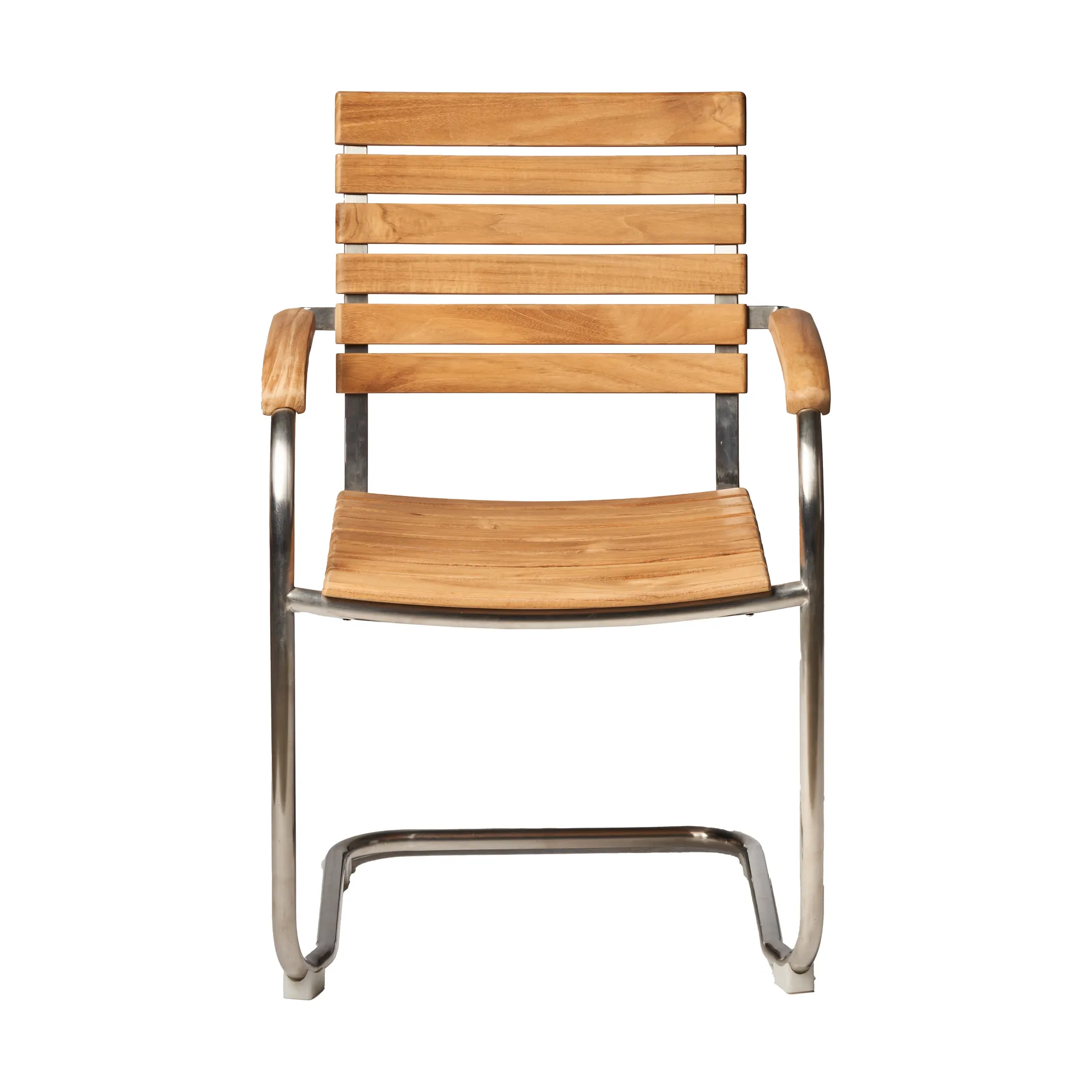 Chaise de salle à manger Rörvik, Teck-acier inoxydable 1898