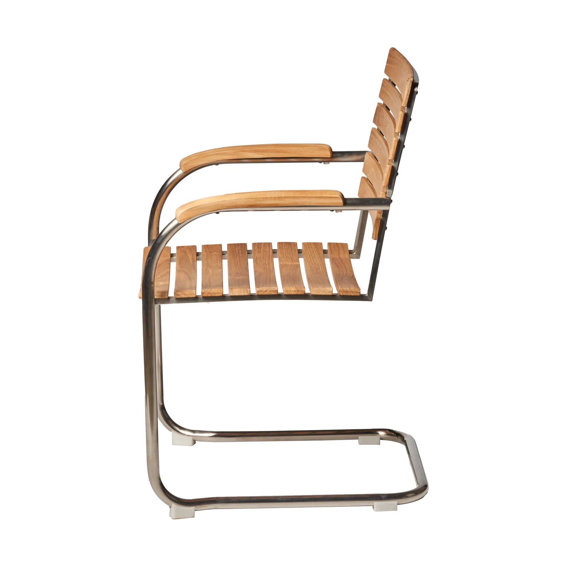 Chaise de salle à manger Rörvik, Teck-acier inoxydable 1898
