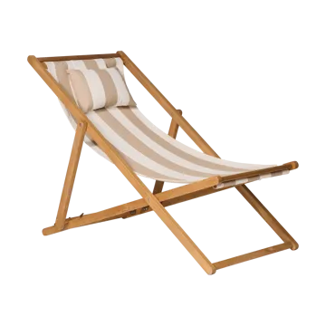 Chaise longue Lyckesand - Teak-beige - 1898