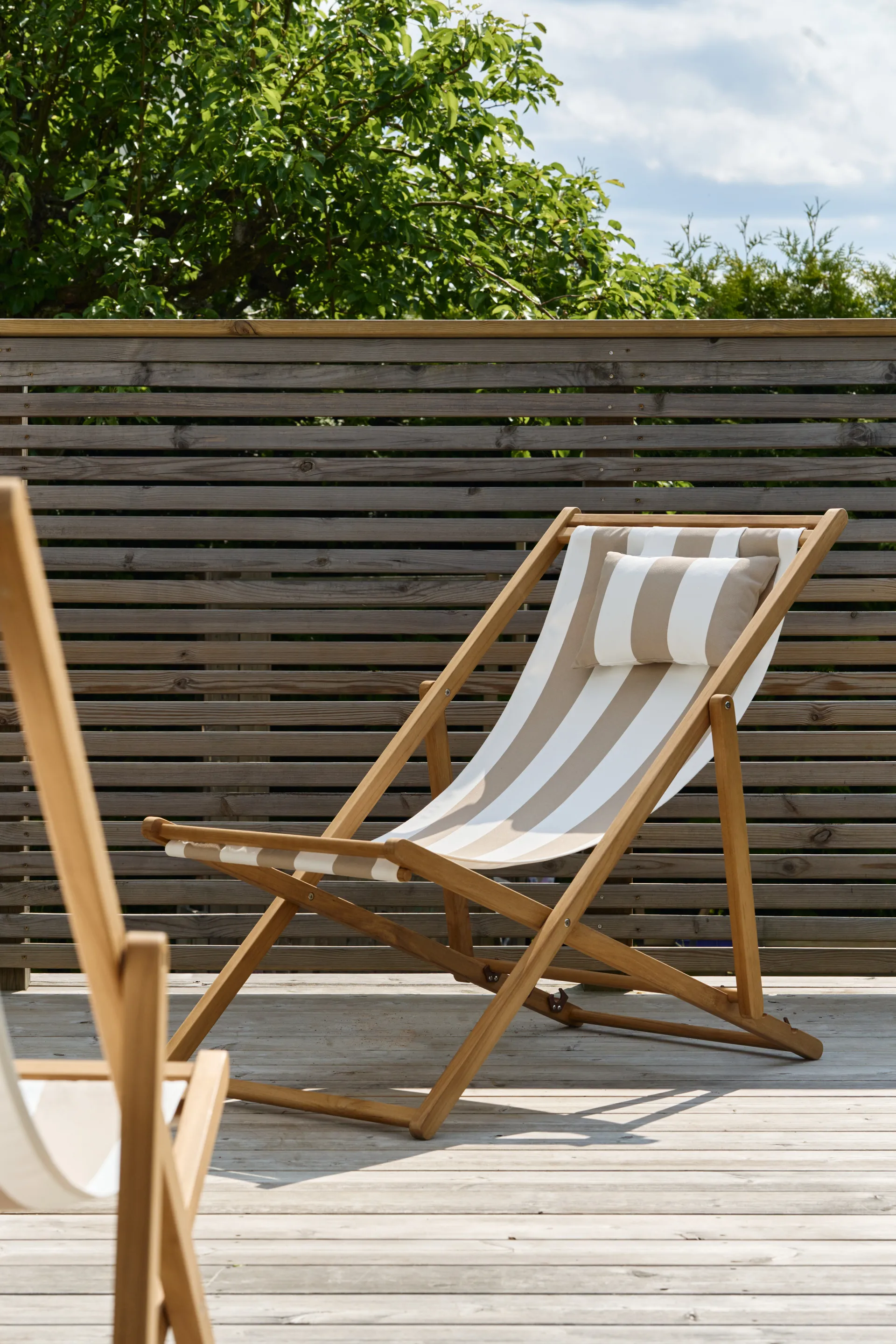 Chaise longue Lyckesand, Teak-beige 1898