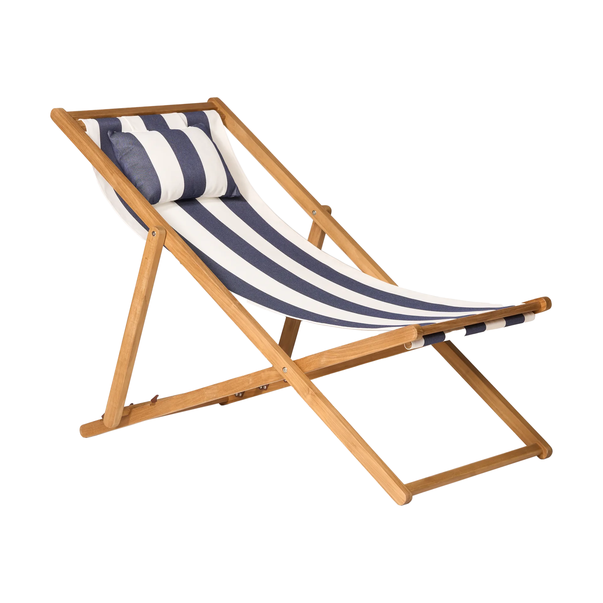 Chaise longue Lyckesand, Teak-blue 1898