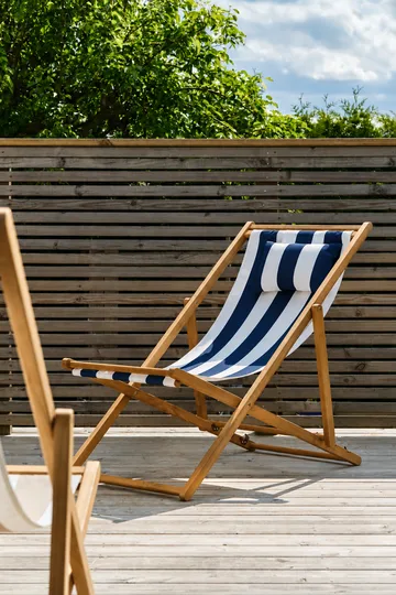 Chaise longue Lyckesand - Teak-blue - 1898