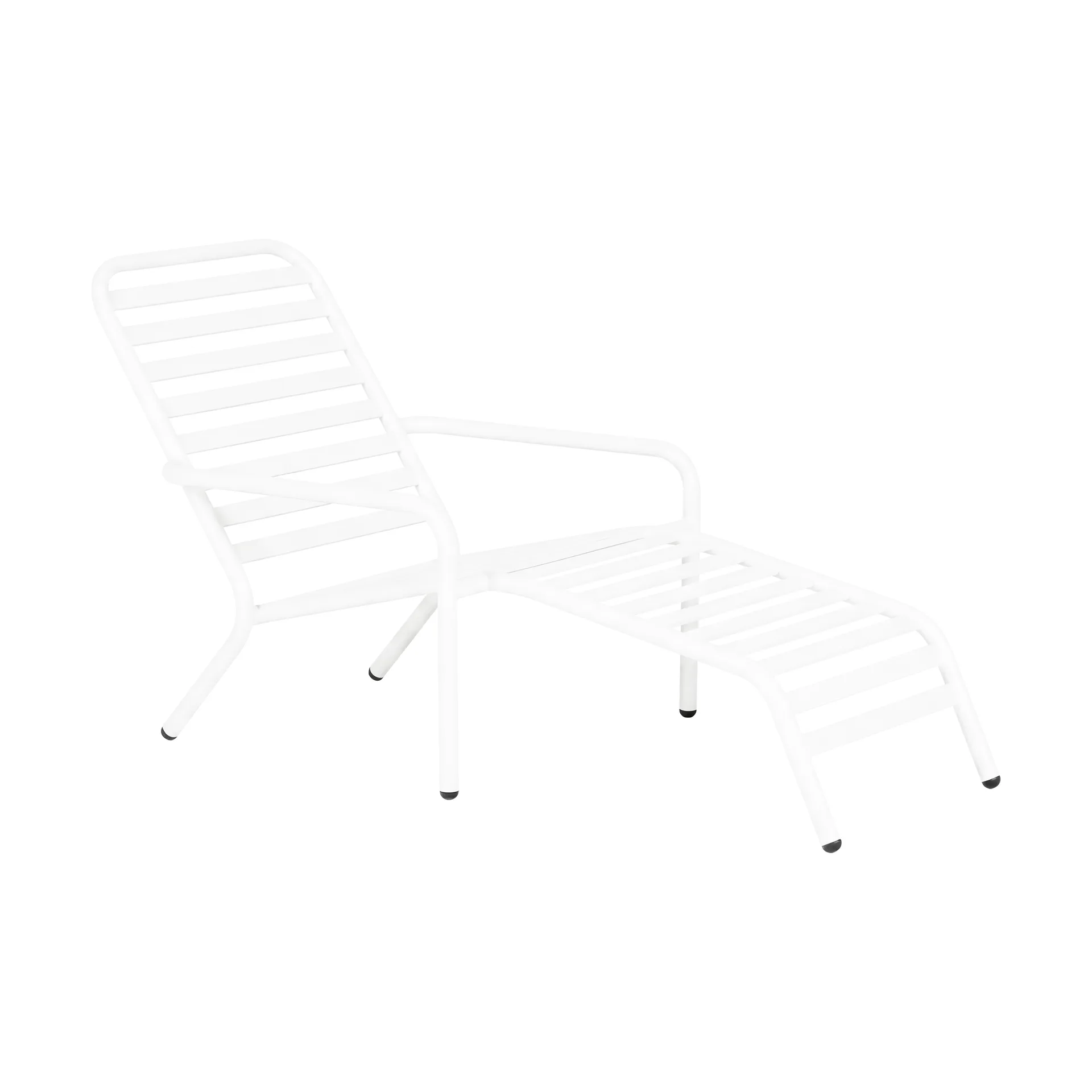 Chaise longue Messina, Crystal white 1898