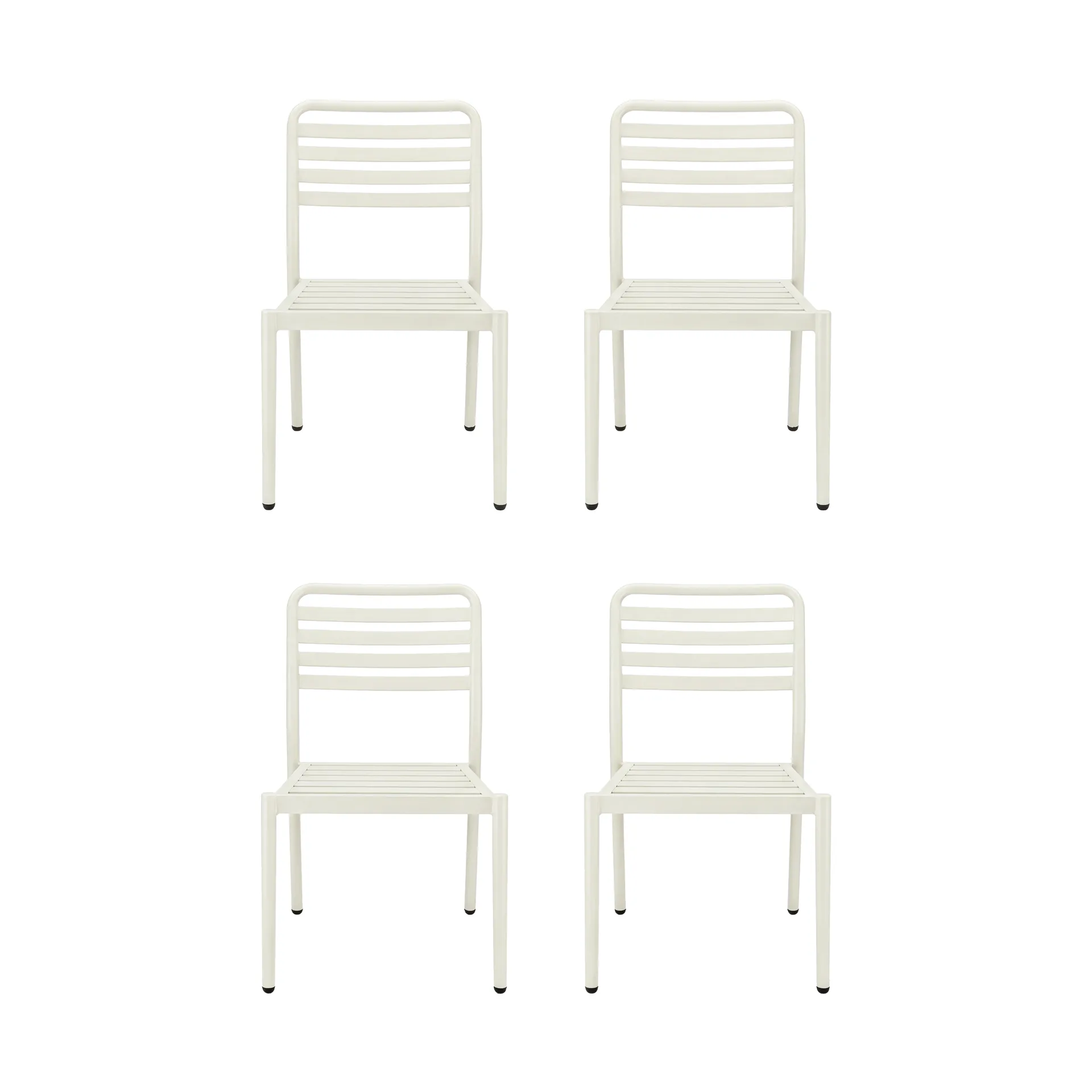 Chaise Messina, blanc cassé, lot de 4,  1898