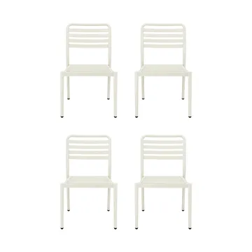 Chaise Messina, blanc cassé, lot de 4 - 1898